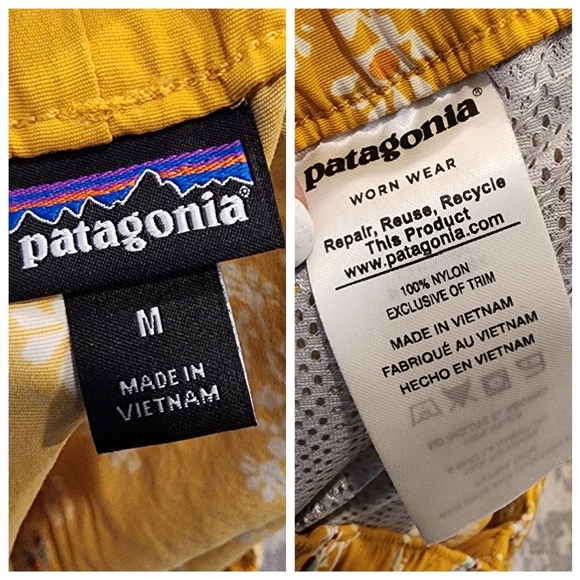 Patagonia Barely Baggies Ylloe Aztec 2" Pull On Nylon Women's Size Medium - Picture 3 of 16